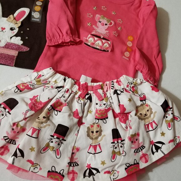 Gymboree Star of the Show NWT 6-12 month Shirt, bodysuit, leggings & skirt w dia - Picture 2 of 4
